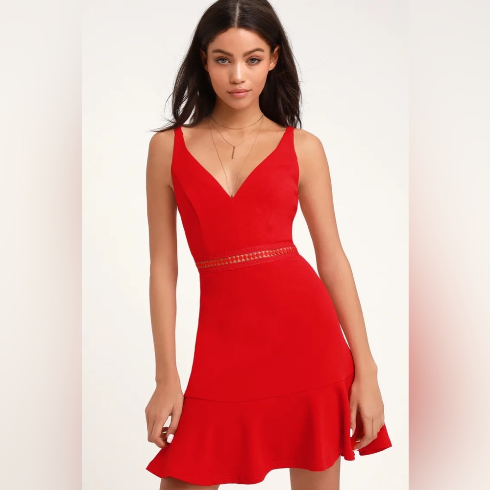 Lulu’s Red Mini Dress